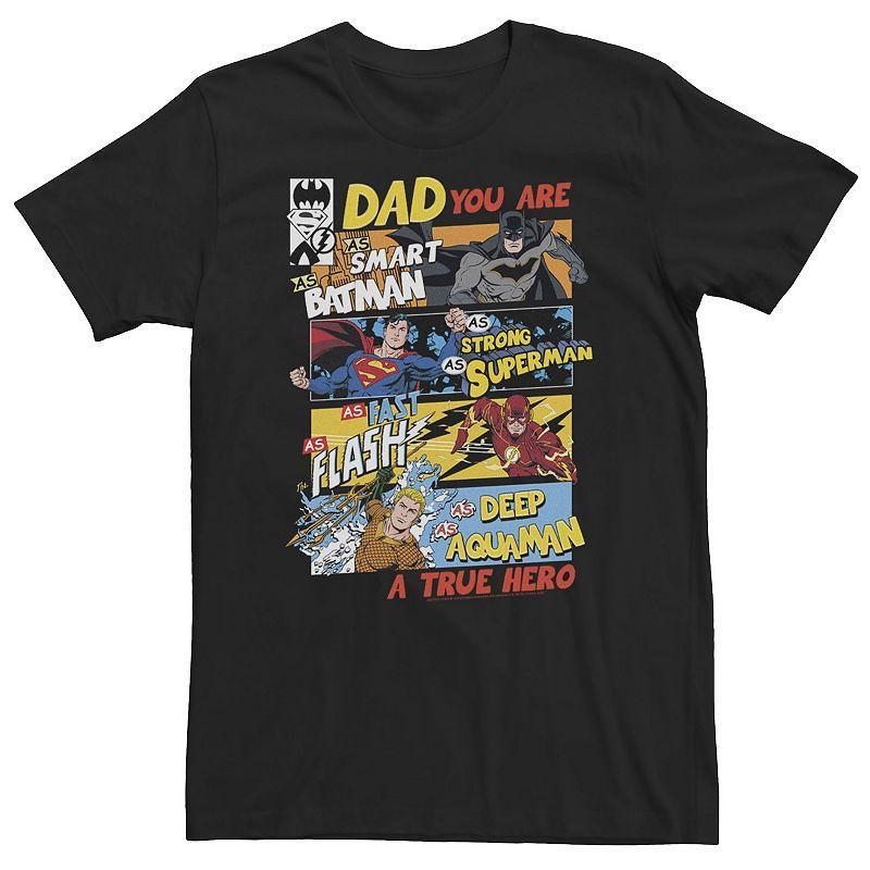 Big & Tall DC Comics Justice League Dad Tee, Mens Product Image