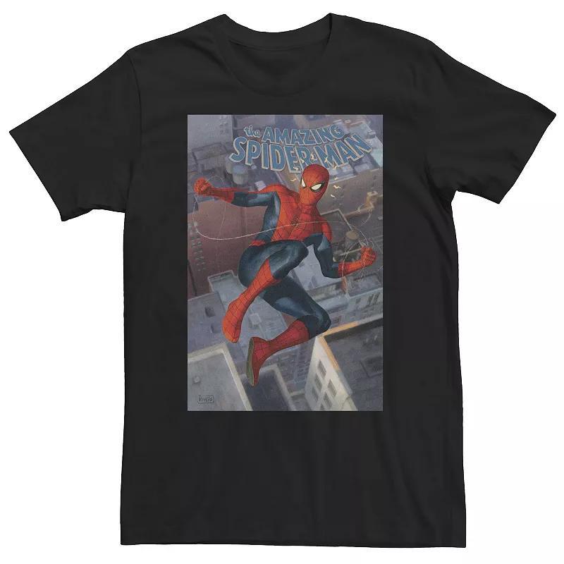 Big & Tall Marvel Comixology Spider-Man Aunt May In Danger Comic Cover Tee, Mens Product Image