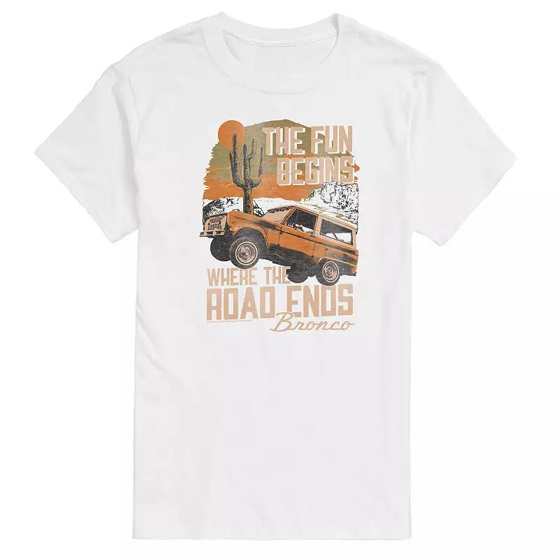 Big & Tall Ford Bronco Fun Graphic Tee, Mens Product Image