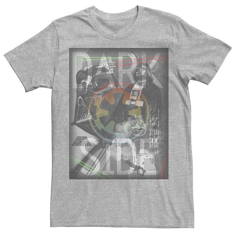 Mens Star Wars Darth Vader Collage Poster Tee Athletic Grey Product Image