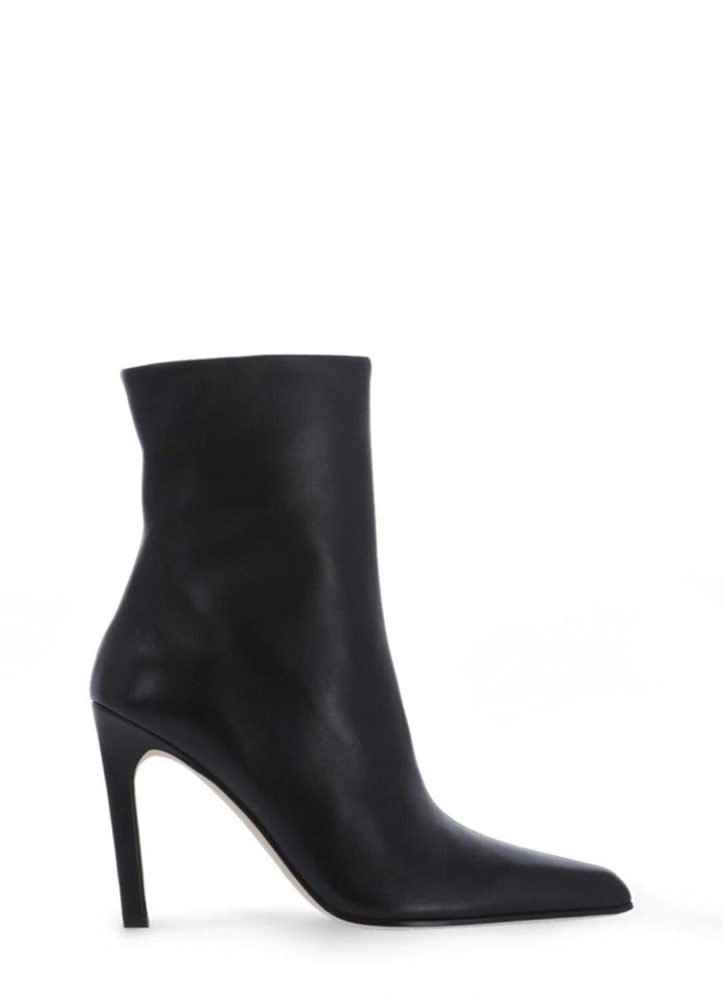 Jude Leather Ankle Boots In Black Product Image