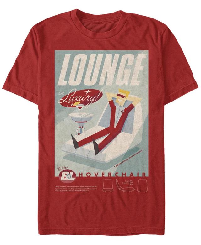 Mens Disney / Pixar Wall-E Lounge In Luxury Hoverchair Poster Tee Product Image