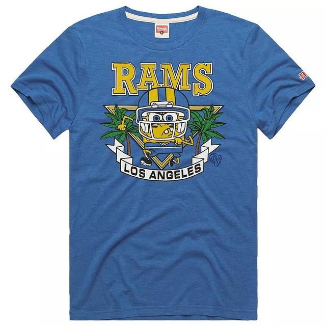 Mens Homage x SpongeBob Royal Los Angeles Rams T-Shirt Product Image