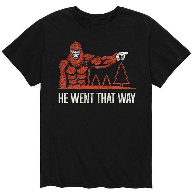 Mens He Went That Way Tee Product Image