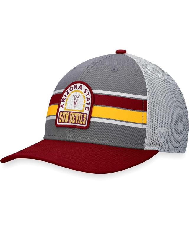 Mens Top of the World Gray Arizona State Sun Devils Aurora Trucker Adjustable Hat - Gray Product Image