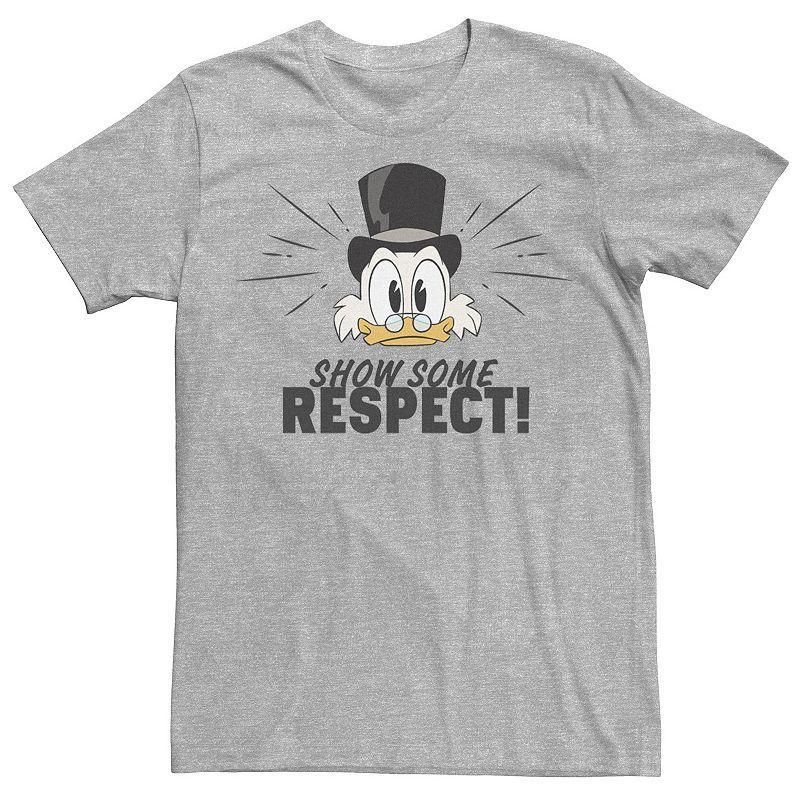 Disneys DuckTales Scrooge McDuck Mens Show Some Respect Tee Athletic Grey Product Image