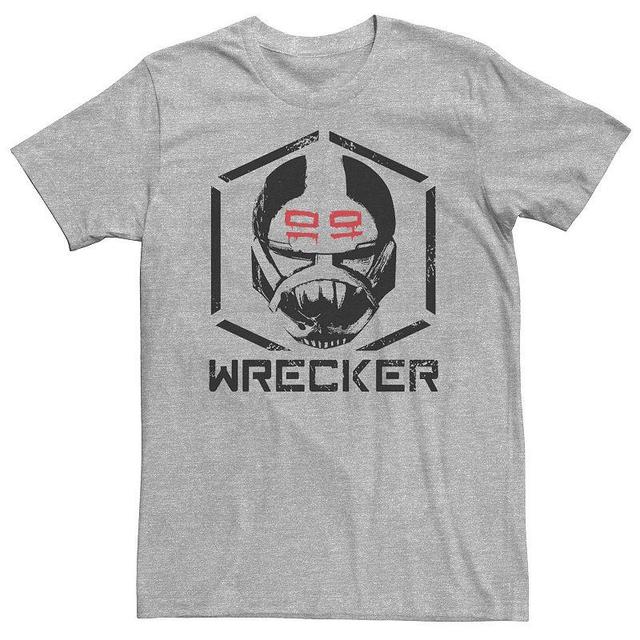 Big & Tall Star Wars: The Bad Batch Wrecker C1 Tee, Mens Athletic Grey Product Image