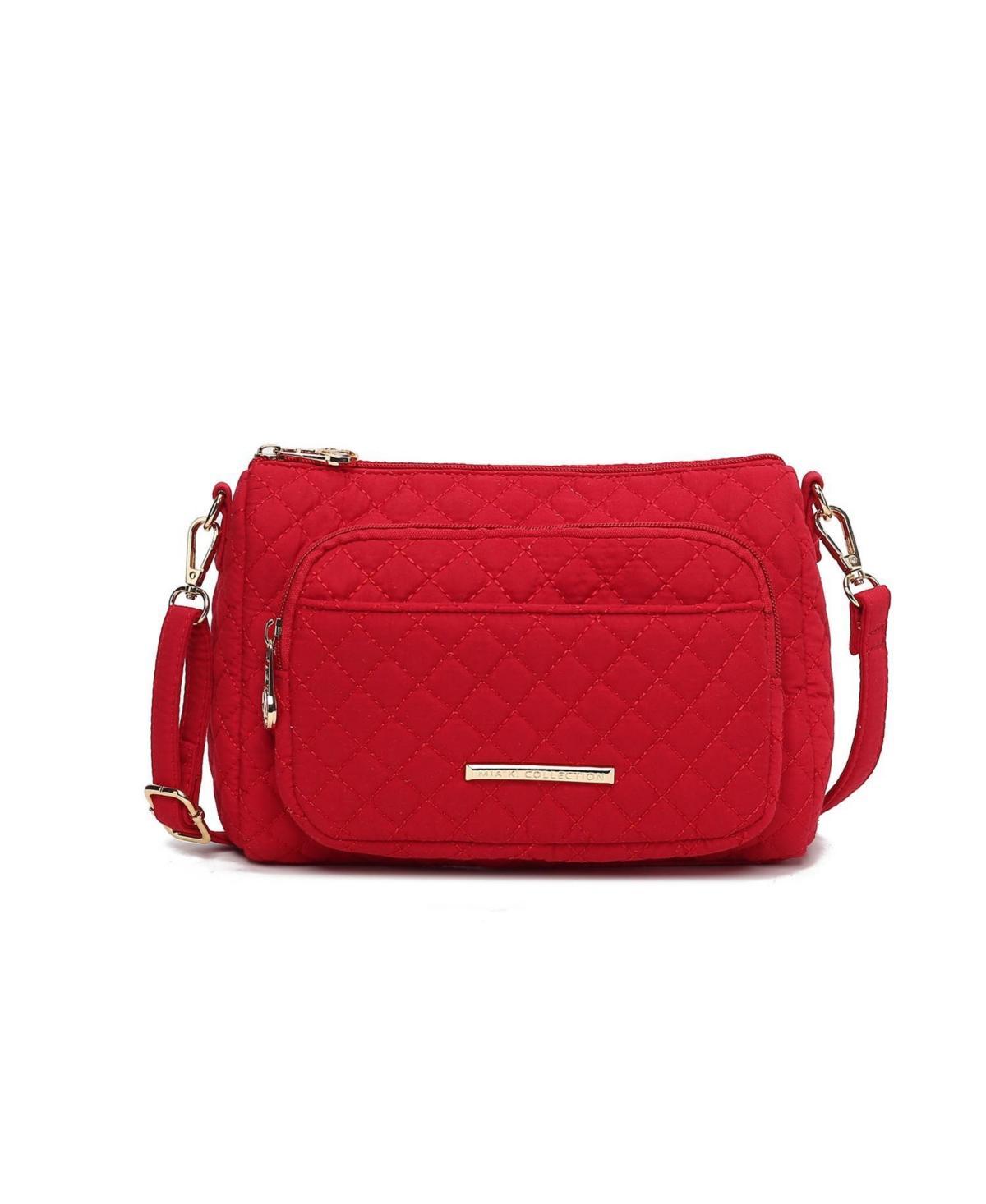 Mkf Collection Rosalie Solid Quilted Cotton Women s Shoulder Bag by Mia K Product Image