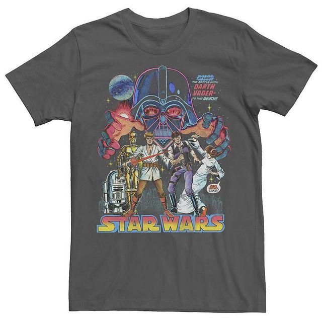 Mens Star Wars Vader Grab Logo Tee Grey Product Image