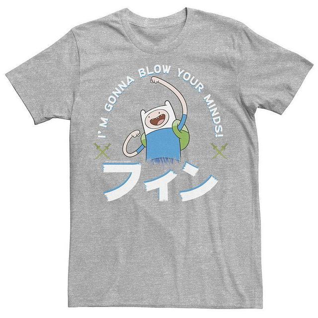 Mens Adventure Time Finn Im Gonna Blow Your Minds Kanji Portrait Tee Product Image