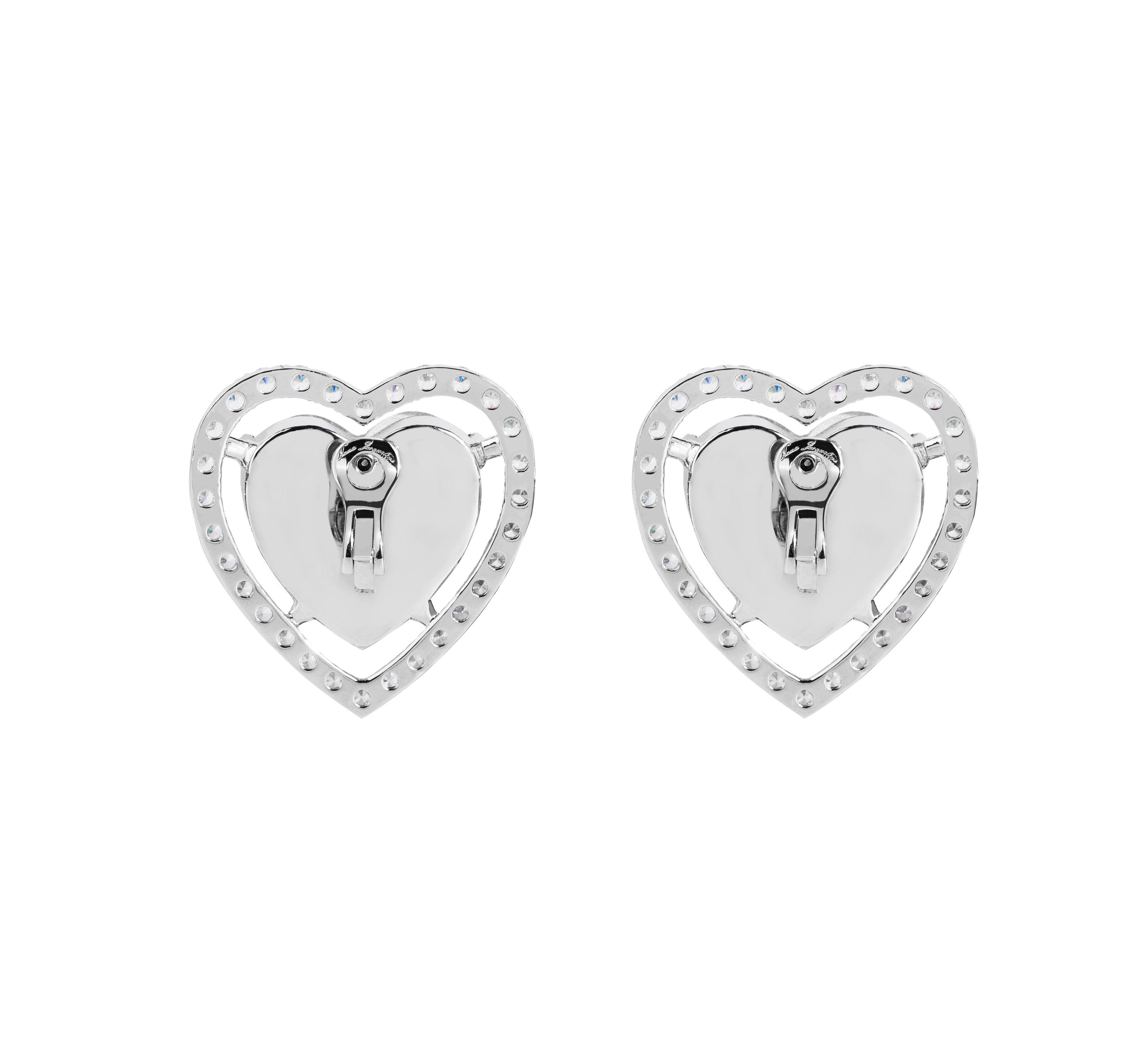 Piper Crystal Heart Earrings Product Image