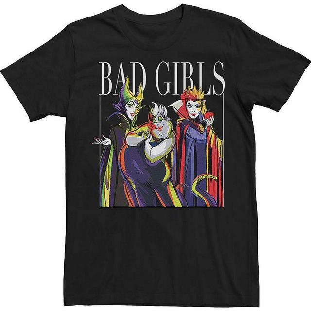 Big & Tall Disney Villains Bad Girls Trio Tee, Mens Black Product Image