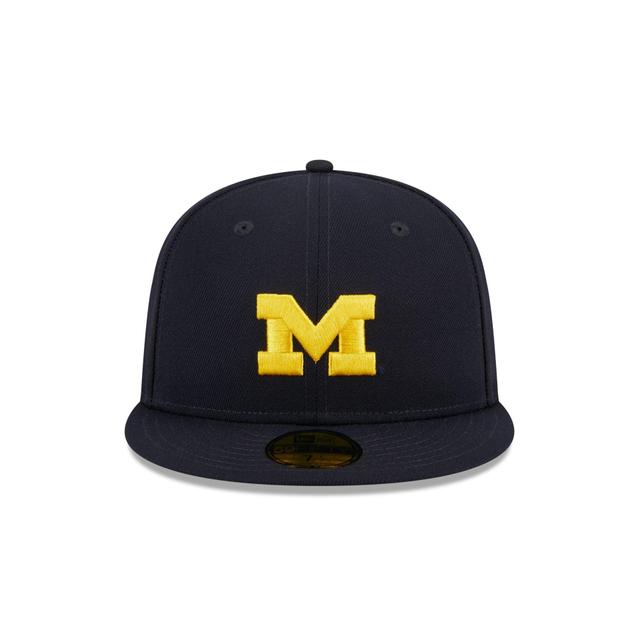 Michigan Wolverines Blue 59FIFTY Fitted Hat Male Product Image