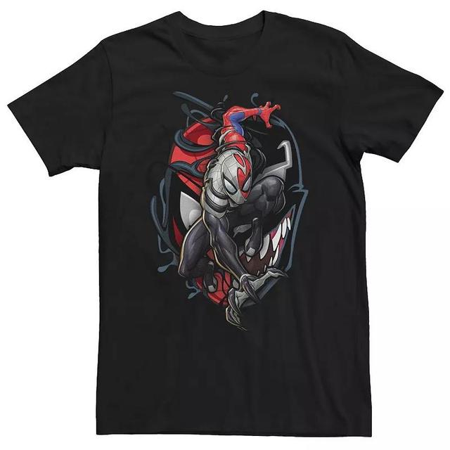 Mens Marvel Spider-Man Venom Big Face Mashup Tee Product Image