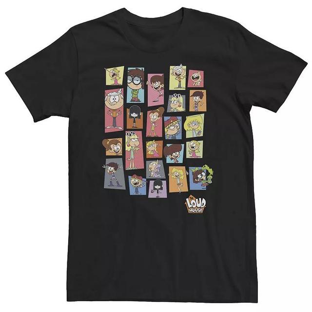 Big & Tall Nickelodeon The Loud House Colorful Panels Logo Tee, Mens Product Image