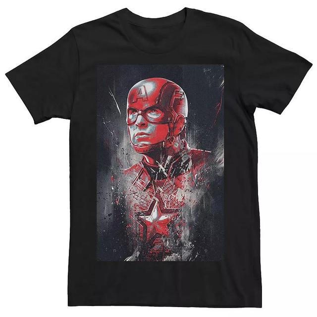 Mens Marvel Captain America Red Hue Poster Graphic Tee Product Image