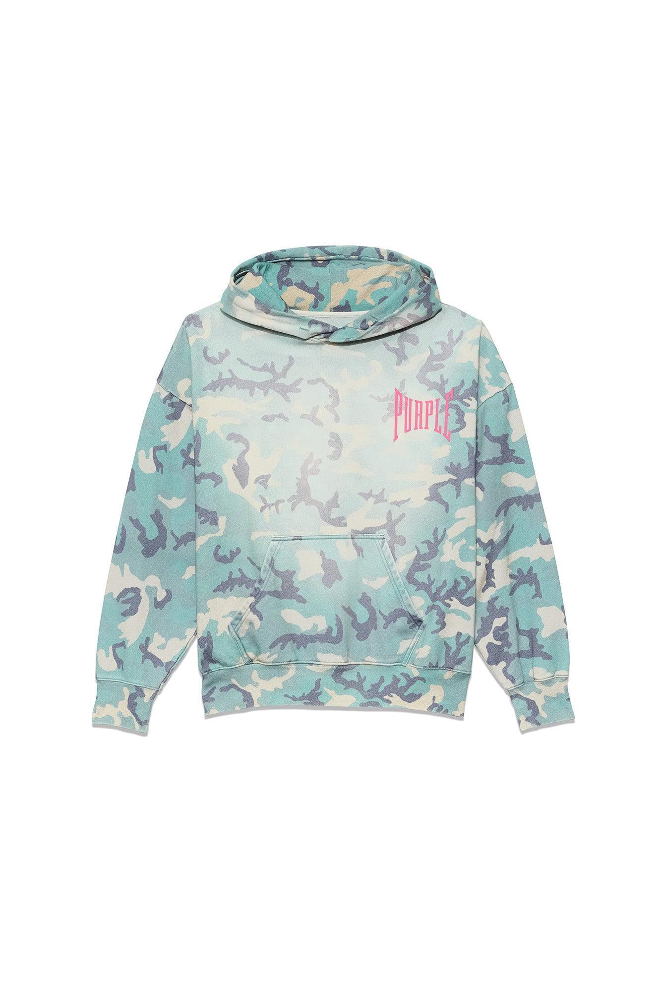 Faded Camo Pull Over Hoodie Female Product Image