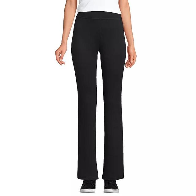 Lands End Womens High Rise Serious Sweats Fleece Lined Pocket Bootcut Pants Product Image