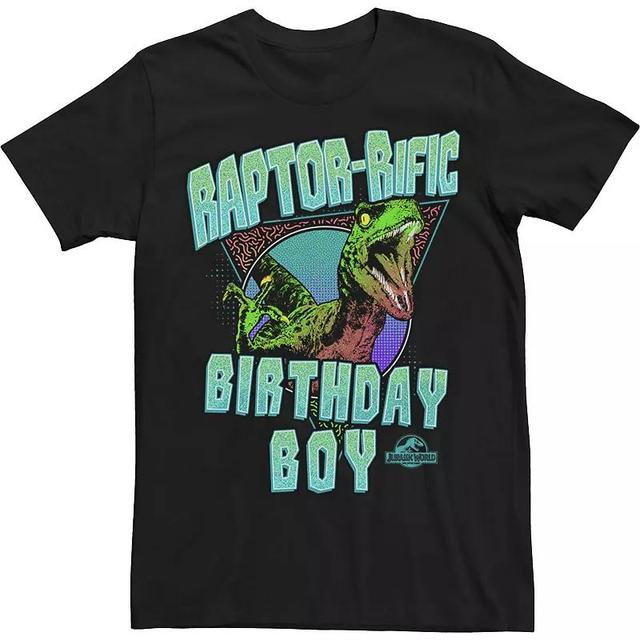 Mens Jurassic World Raptor Rific Bday Boy Dinosaur Logo Tee Product Image