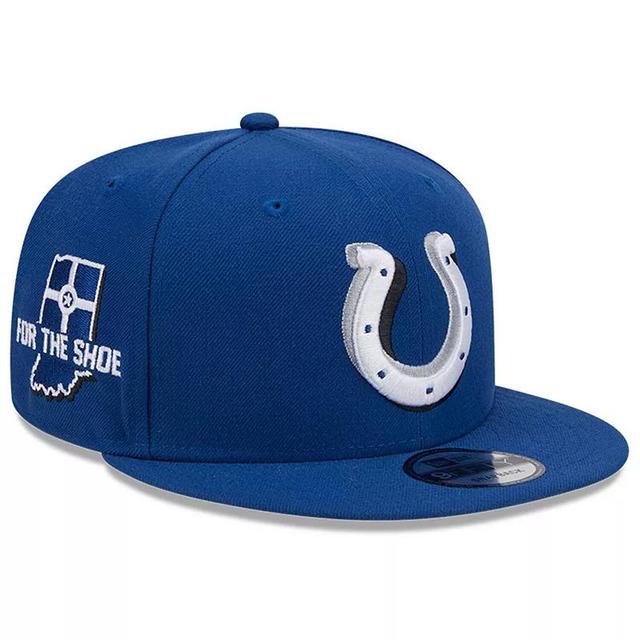 Mens New Era Royal Indianapolis Colts 2024 NFL Draft 9FIFTY Snapback Hat Product Image