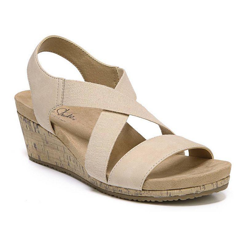 LifeStride Mexico Womens Wedge Sandals Ivory Product Image