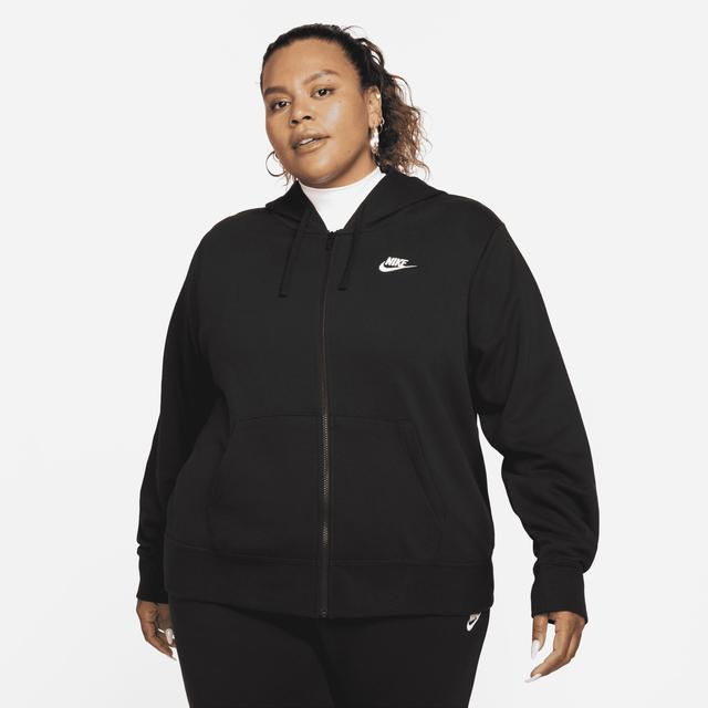 Womens Nike Sportswear Club Fleece Full-Zip Hoodie (Plus Size) Product Image