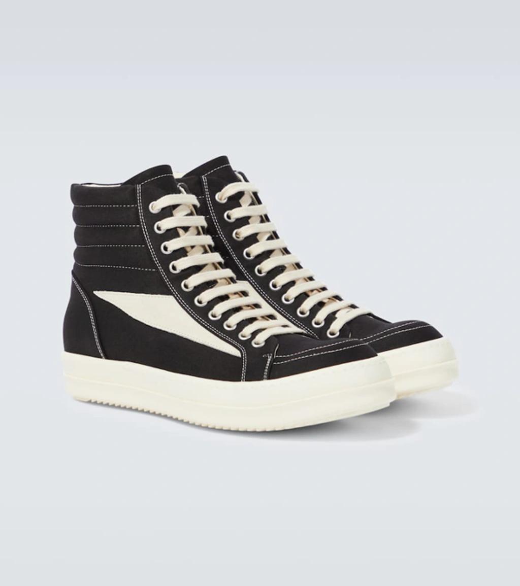 RICK OWENS DRKSHDW High Top Lace In 911 Black/milk/milk Product Image