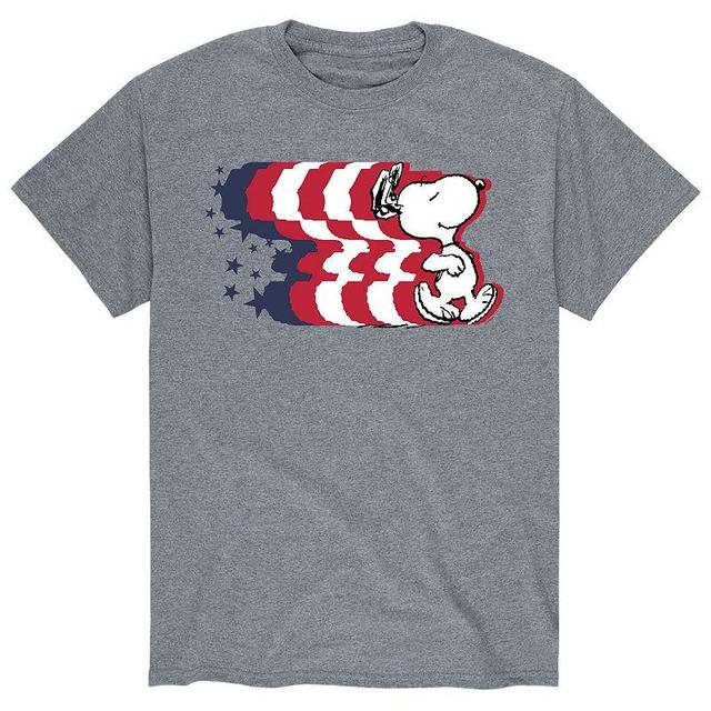 Mens Peanuts Snoopy Stripes Tee Product Image