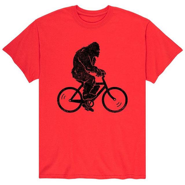 Mens Sasquatch Bike Tee Red Product Image