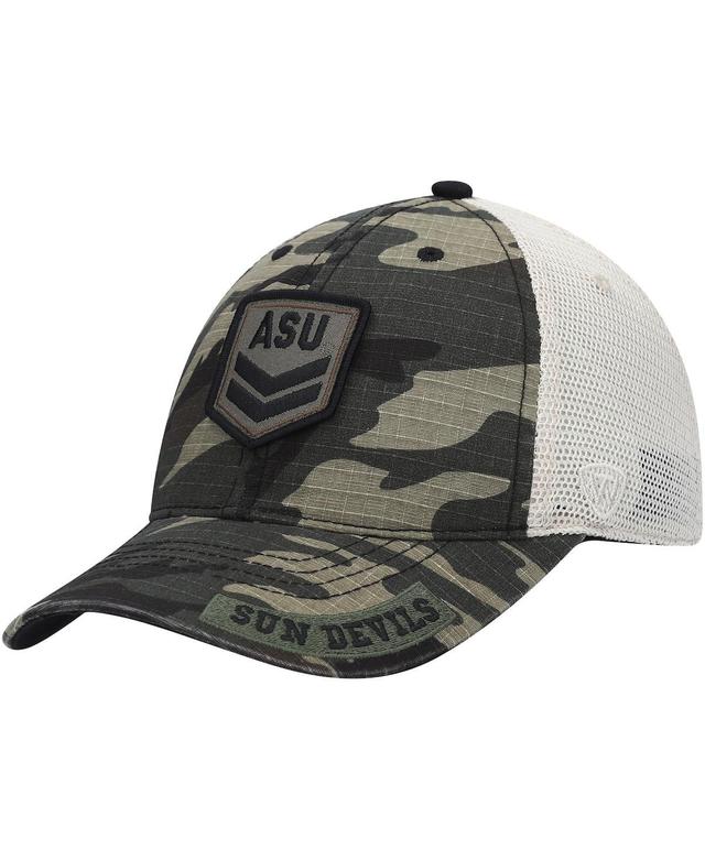 Mens Top of the World Camo/Cream Arizona State Sun Devils OHT Military Appreciation Shield Trucker Adjustable Hat Product Image