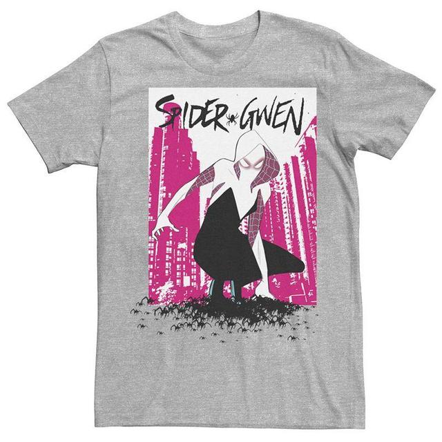 Mens Marvel Spider-Gwen Graphic Tee Athletic Grey Product Image