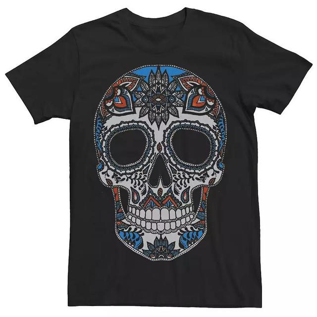 Big & Tall Skull Henna Pattern Tee, Mens Product Image