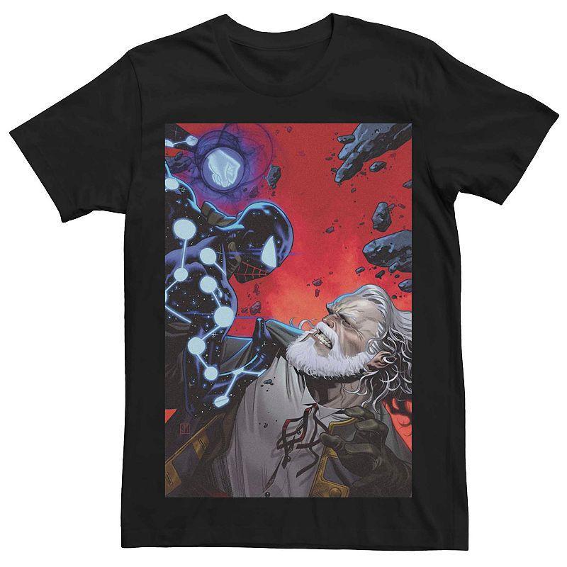 Mens Marvels Cosmic Spider-Man Fight Comic Cover Tee Product Image