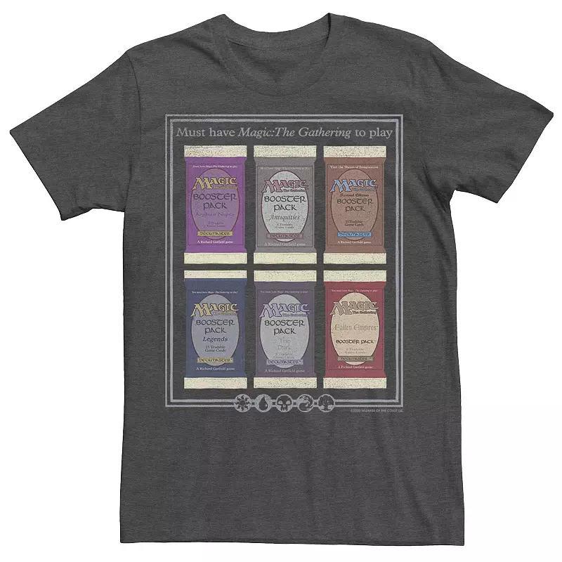 Mens Magic: The Gathering Card Packs Tee Grey Heather Product Image