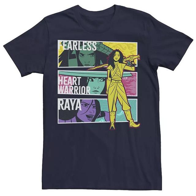 Disneys Raya And The Last Dragon Raya Comic Pane Mens Tee Blue Product Image