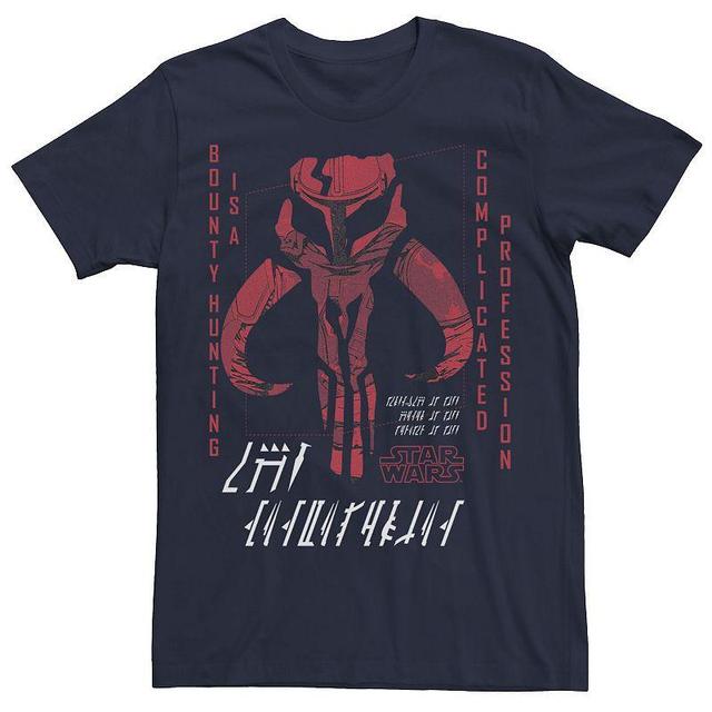 Big & Tall Star Wars The Mandalorian Mythosaur Complicated Profession Tee, Mens Blue Product Image