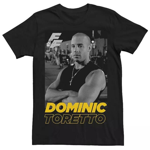 Mens Fast & Furious Dominic Toretto Portrait Logo Graphic Tee Product Image