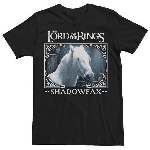 Mens Lord of the Rings: Fellowship of the Rings Shadowfax Portrait Graphic Tee Black Product Image