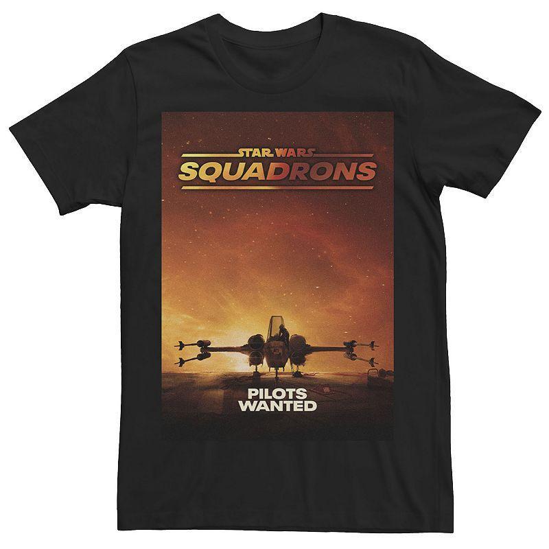 Mens Star Wars: Squadrons Pilots Wanted Poster Tee Product Image