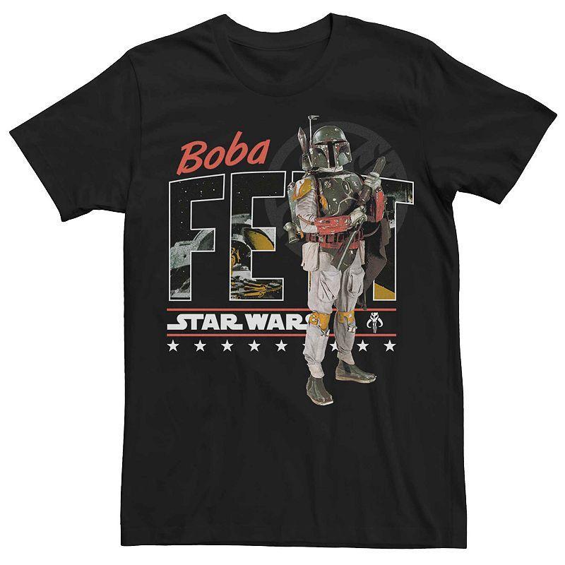 Mens Star Wars Boba Fett Logo Poster Graphic Tee Product Image