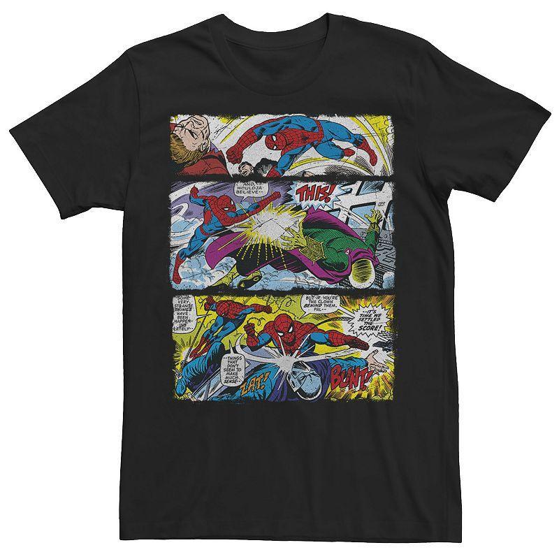 Mens Marvel Spider-Man Comic Panels Tee Product Image