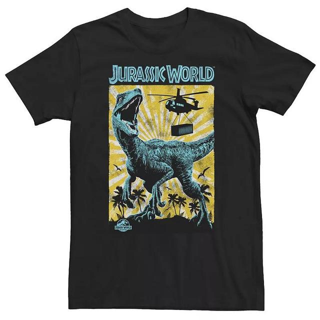 Big & Tall Jurassic World T-Rex Color Pop Retro Poster Tee, Mens Product Image