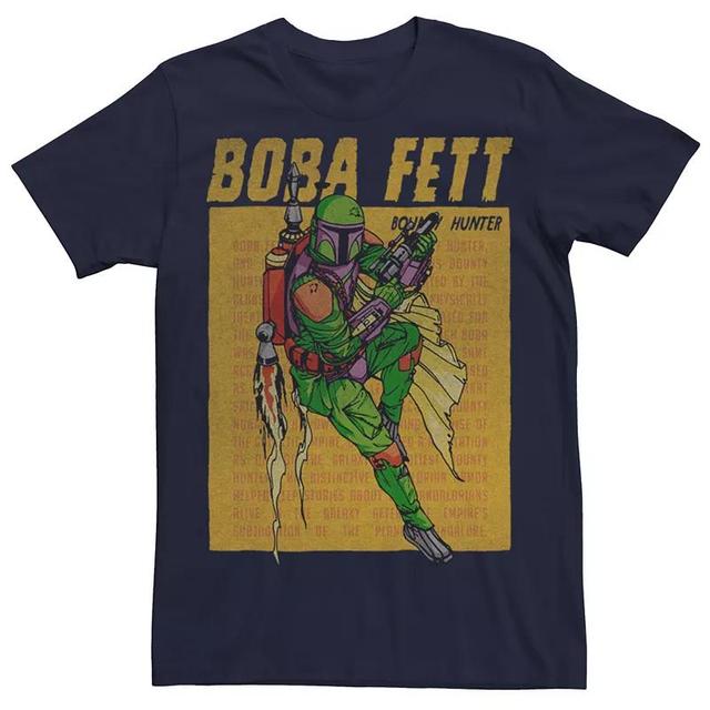 Mens Star Wars Boba Fett Jet Pack Tee Blue Product Image