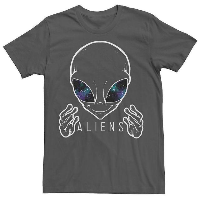 Mens Alien Space Eyes Tee Grey Product Image