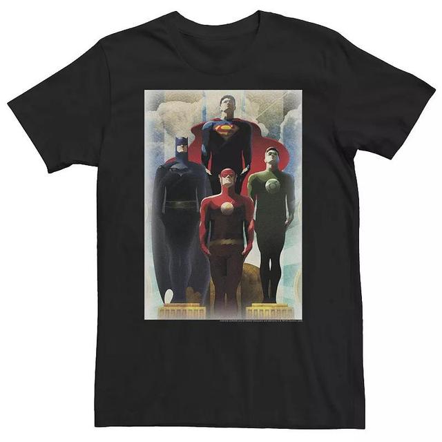 Big & Tall DC Comics Justice League Artistic Hero Poster Tee, Mens Product Image