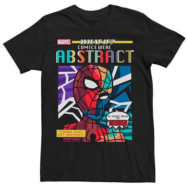 Mens Marvel What If? Comics Were Abstract Spider-Man Comic Cover Graphic Tee Product Image