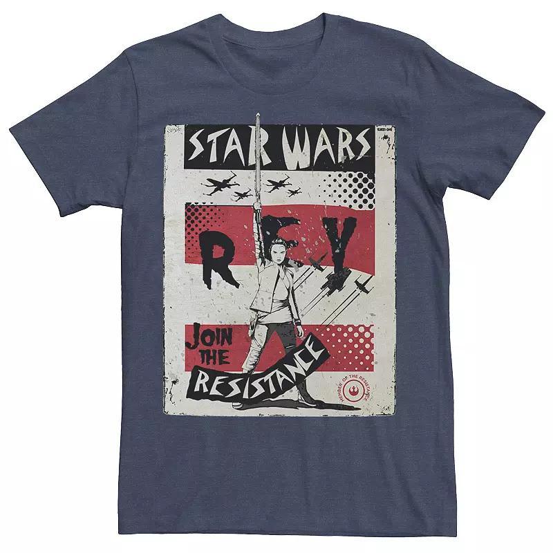 Mens Star Wars Last Jedi Rey Join Resistance Propaganda Tee Product Image