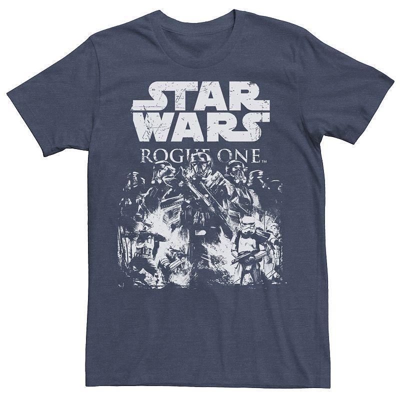 Mens Rogue One: A Star Wars Story Troops Of Death Fire Tee Blue Product Image