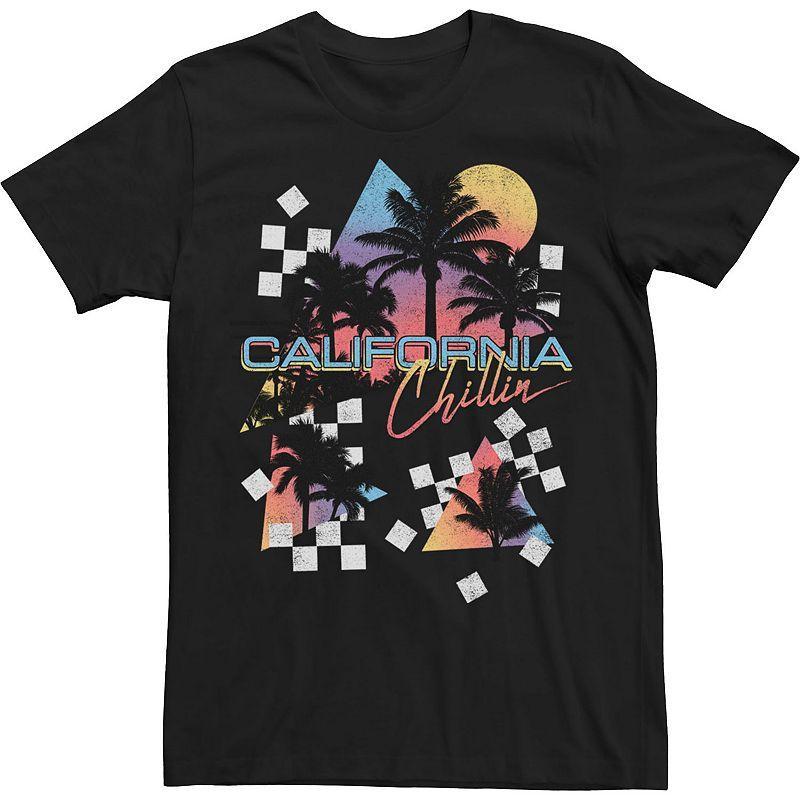 Big & Tall Vapor Palms Tropical California Tee, Mens Product Image