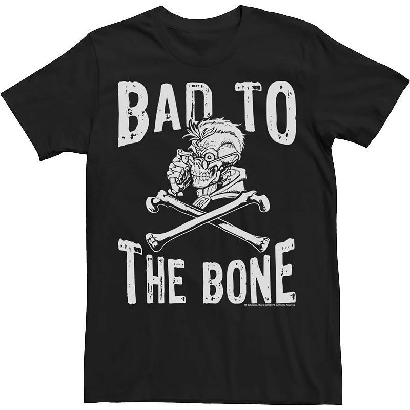 Mens Goosebumps Curly Bad To The Bone Text Poster Tee Product Image